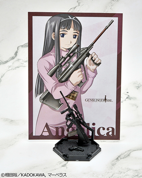 GUNSLINGER GIRL ガンスリンガーガール ラバーストラップ 全6種 LA-GG04 ガンスリンガー・ガール アンジェリカ AUG・M84タイプ