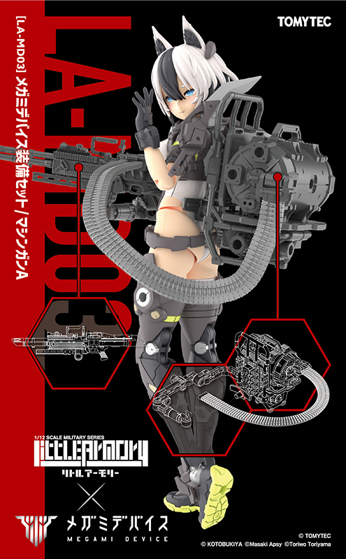 [未使用未組立] リトルアーモリー　8点セット リトルアーモリー [LA-MD03]メガミデバイス装備セット／マシンガンA