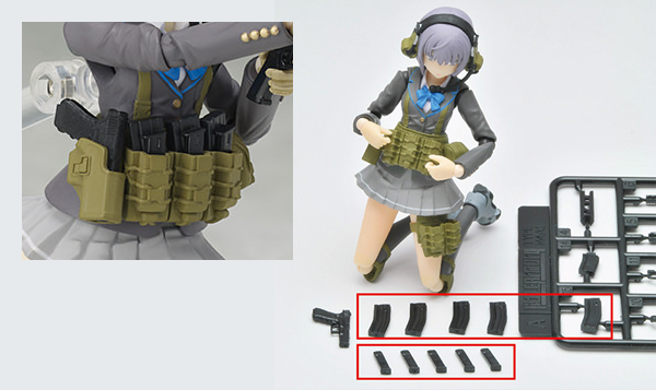 figma 朝戸未世 リトルアーモリー　銃の持ち手セット付き figma 朝戸未世